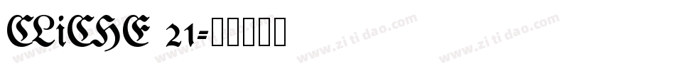 CLiCHE 21字体转换